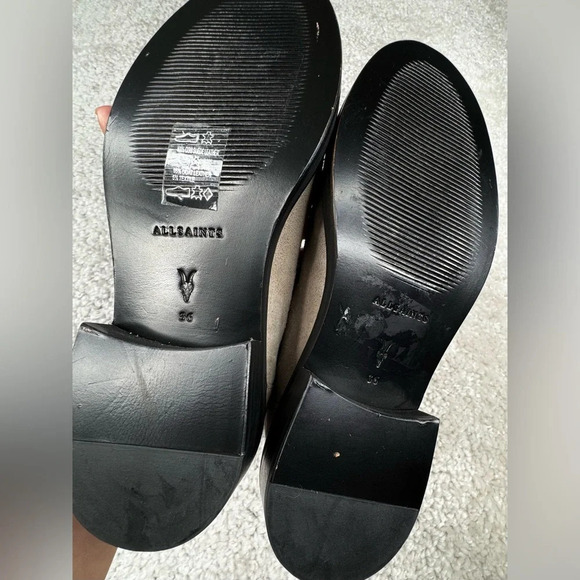 NEW AllSaints Misty Lace Up Combat Boots. Suede Leather Ankle. Taupe. 36. US 6 - Picture 13 of 16